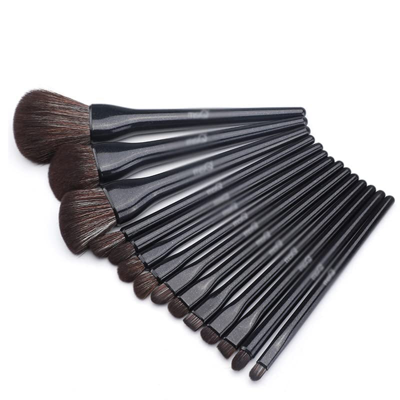 14PCS Black Makeup Brushes Set Professional Foundation Powder Eyeshadow Beauty Cosmetic Soft Make up Brush Tools Kits
