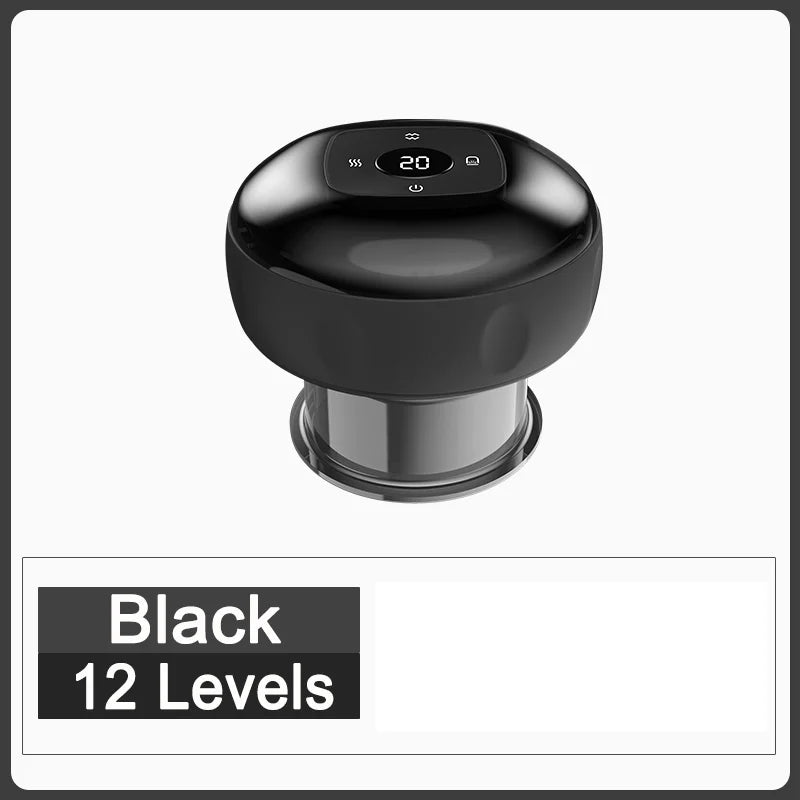 Smart Electric Vacuum Cupping Device Body Scraping Massager Heating Suction Cup Device Physical Fatigue Relief Beauty Health