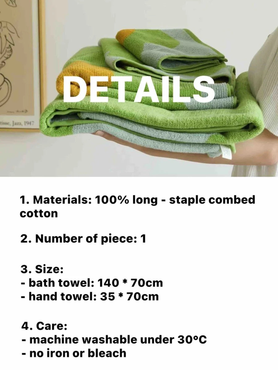 Cute Whimsical Sunflower Bath Towel - Ultra Soft & Absorbent Staple Cotton