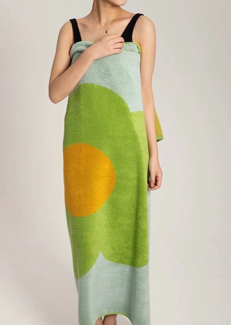 Cute Whimsical Sunflower Bath Towel - Ultra Soft & Absorbent Staple Cotton
