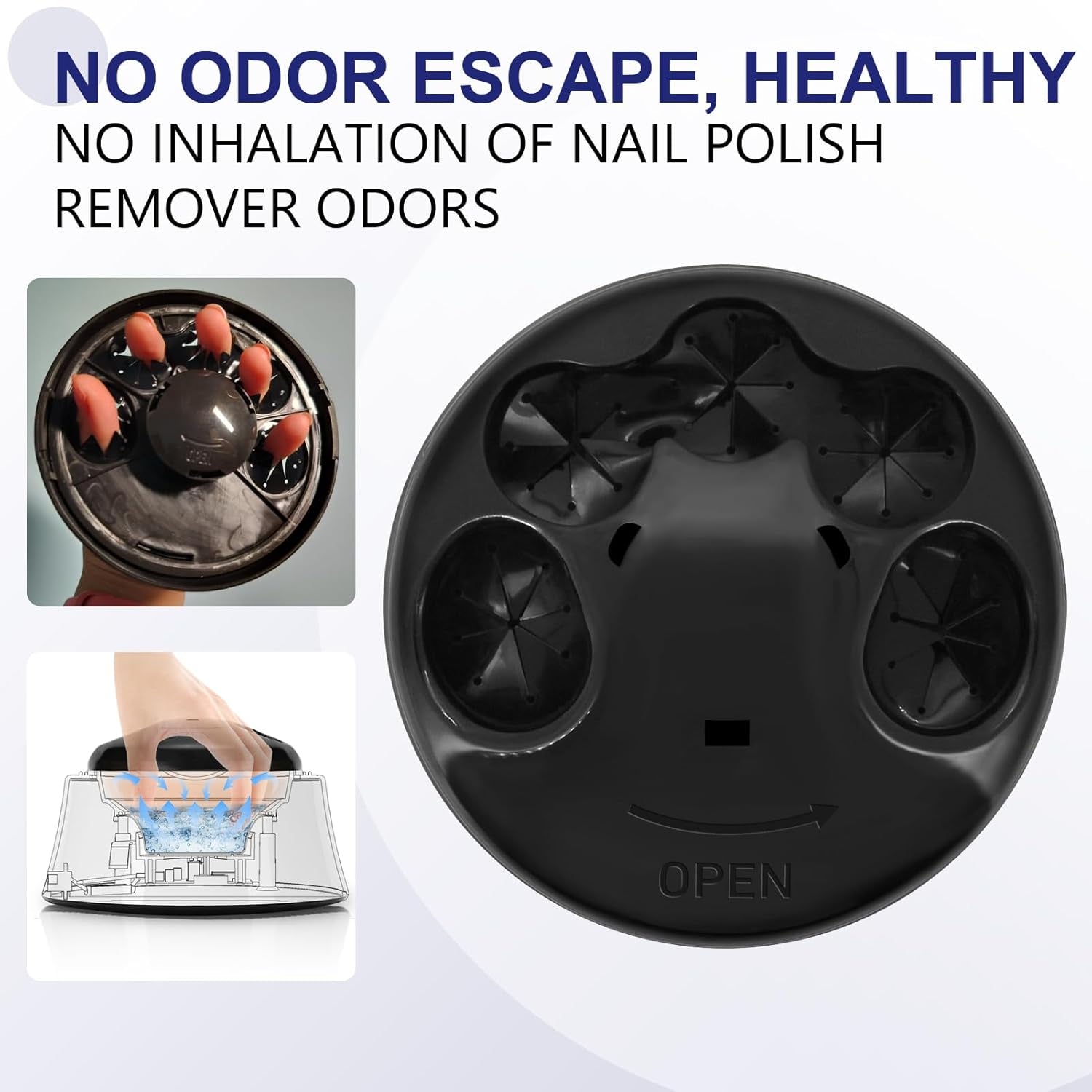 Electric Nail Soaking Bowl, Soak off Bowl Manicure Soaker Acrylic Dip Gel Nail Polish Remover with Color Cuticle Pusher