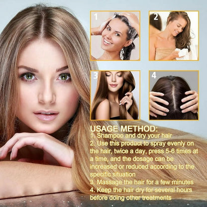 Biotin Hair Growth Spray, Ibealee Biotin Hair Growth Serum, Biotin Thickening Herbal Serum, anti Hair Loss Serum,For Women&Men Hair Growth and Hair Loss-2Pcs