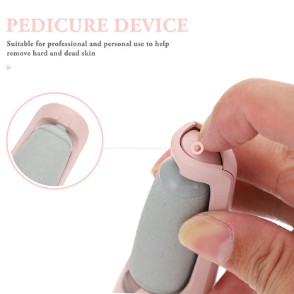 Pedicure Tool Electric Foot Scrubber Exfoliating Portable Files Feet Callus Remover Pink