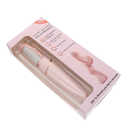 Pedicure Tool Electric Foot Scrubber Exfoliating Portable Files Feet Callus Remover Pink